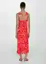 Vestido Rosaura Rojo Talla S Mujer Mango