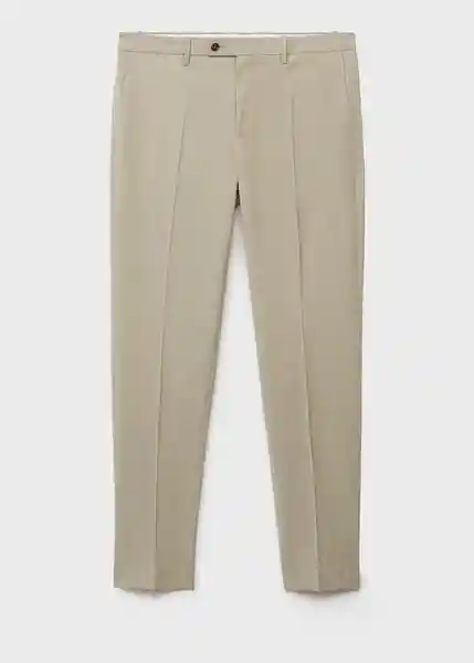 Pantalón Milan Verde Talla 40 Hombre Mango