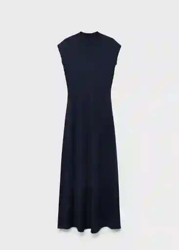 Vestido Pomodore Navy Talla M Mujer Mango