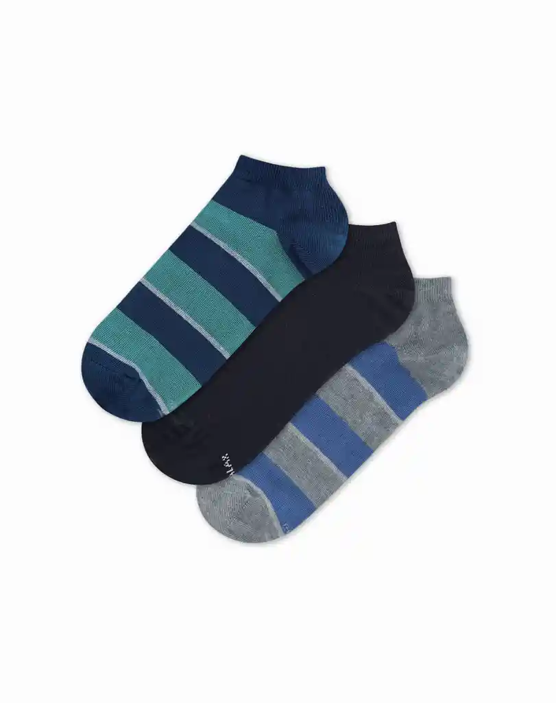 Media Tobillera Casual Masculino Colonia X 3 Galax