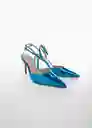 Zapatos Mint Azul Talla 40 Mujer Mango