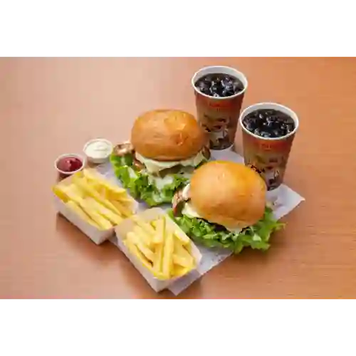 COMBO 2X1 HAMBURGUESA CLASICA