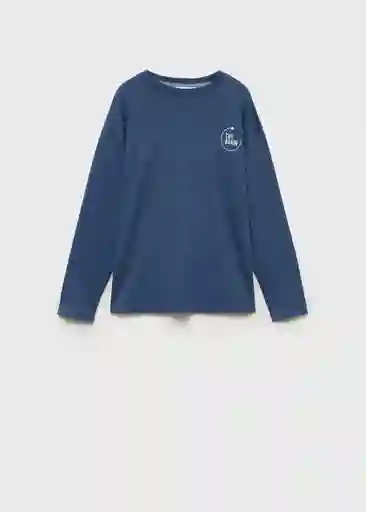 Camiseta Wifi Azul Talla 12 Niños Mango