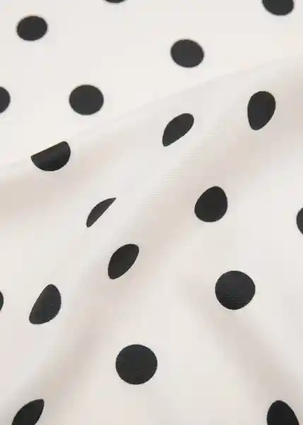 Pañuelo Topitos Crudo Talla 99 Mujer Mango