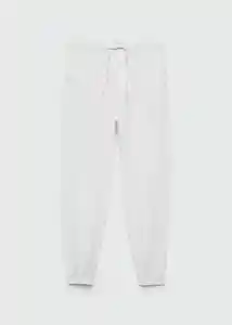 Pantalón Joggers Blanco Talla 22 Niños Mango