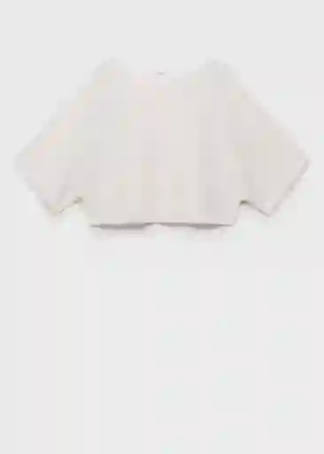 Jersey Aventura Blanco Talla M Mujer Mango