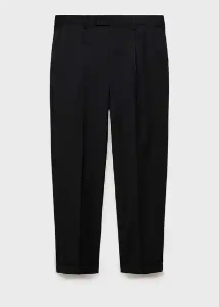 Pantalón Boston Negro Talla 42 Hombre Mango