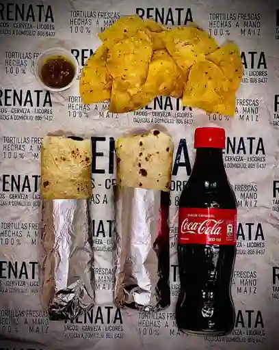 Combo 2 burritos dos acompañantes
