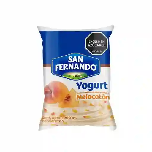 San Fernando Yogurt Con Trozos de Fruta Melocotón