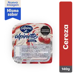 Alpinette Queso Cuchareable Endulzado con Sabor a Cereza