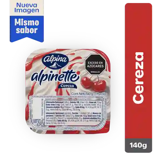 Alpinette Queso Cuchareable Endulzado con Sabor a Cereza