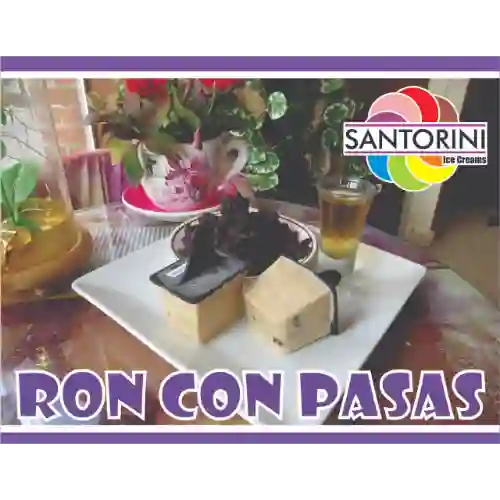 Helado Artesanal Ron con Pasas