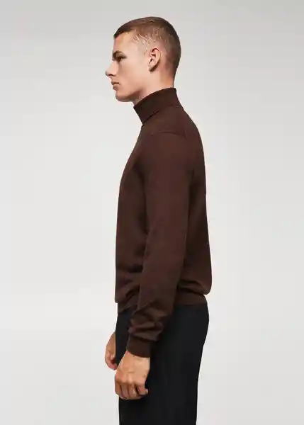 Saco Jersey Willyt Chocolate Talla L Hombre Mango
