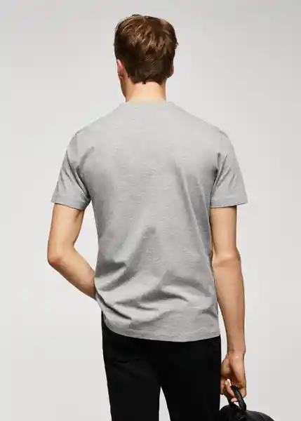 Camiseta Chelsea Gris Medio Vigoré Talla S Hombre Mango