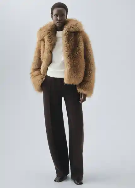 Saco Jersey LbCrudo Talla XS Mujer Mango