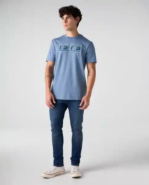 Camiseta Hombre Azul Talla XL 842G027_AZU184220 Americanino
