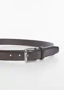 Cinturón Básico Marrón Talla 80 Hombre Mango