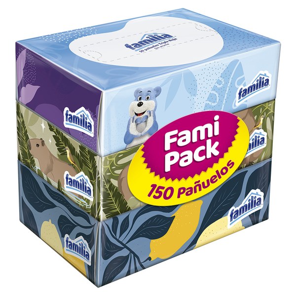 Familia Pañuelo Facial Triple Hoja 3 x 50 und