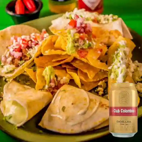 Combo Piñata Güero + Club col. Dorada Lta 330ml
