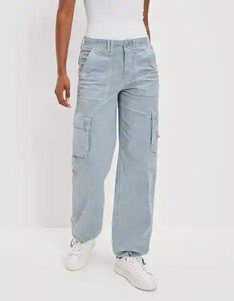 Pantalón Mujer Azul Talla 0 LONG American Eagle