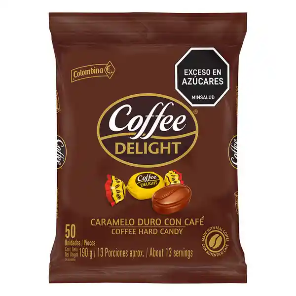 Coffee Delight Caramelos Duros Sabor a Café