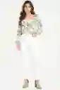 Blusa Novelle Color Blanco Crudo Talla XS Ragged