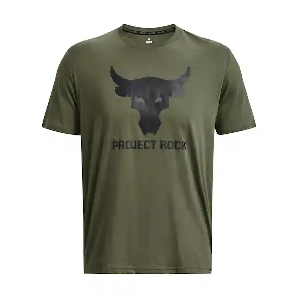 Under Armour Camiseta Project Rock Brahma Bull Hombre Verde T-S