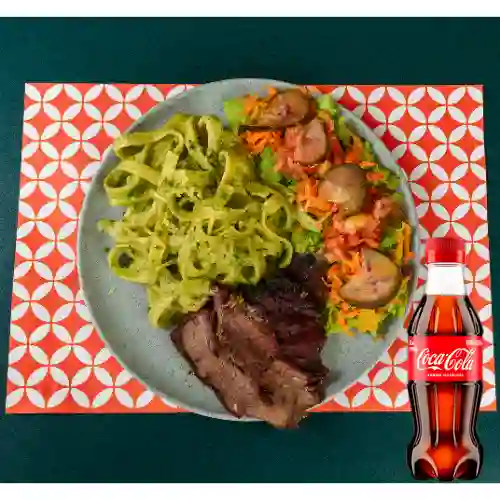 Res Ahumada c/ Fetuchini Pesto +Cocacola Org 250ML