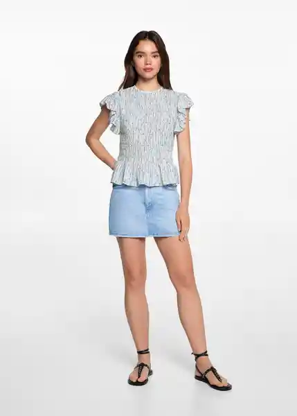 Blusa Fly Offwhite Talla 18 Niñas Mango