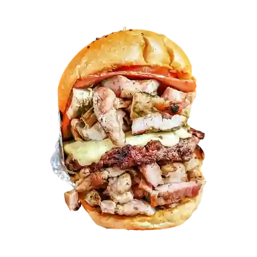 Hamburguesa Carne con Cerdo y Tocineta