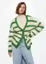 Cardigan Cardy Verde Talla M Mujer Mango