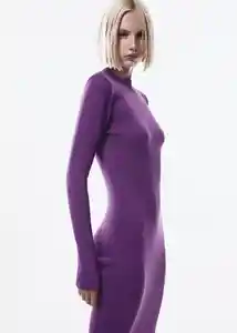 Vestido Iris Morado Talla XS Mujer Mango