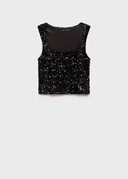 Top Xsagi Negro Talla L Mujer Mango