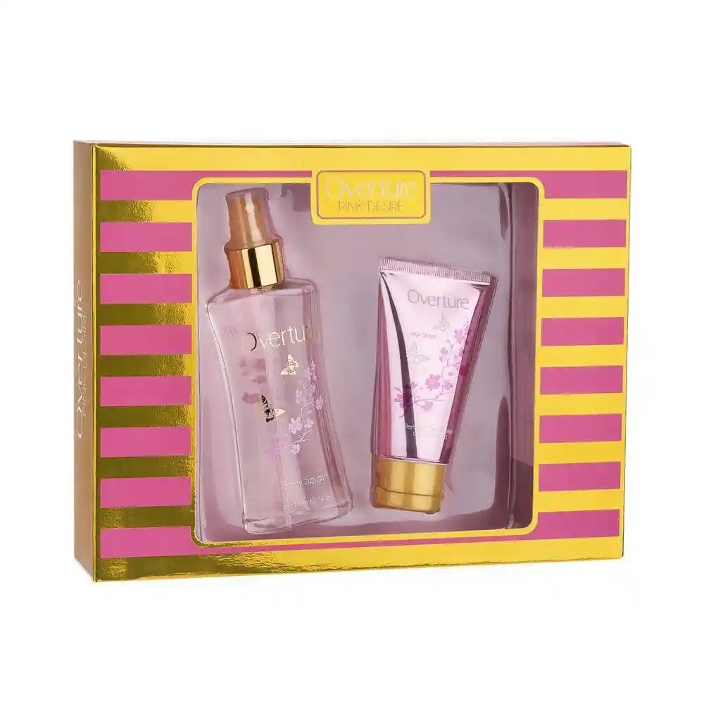 Overture Estuche Splash y Crema Pink Desire