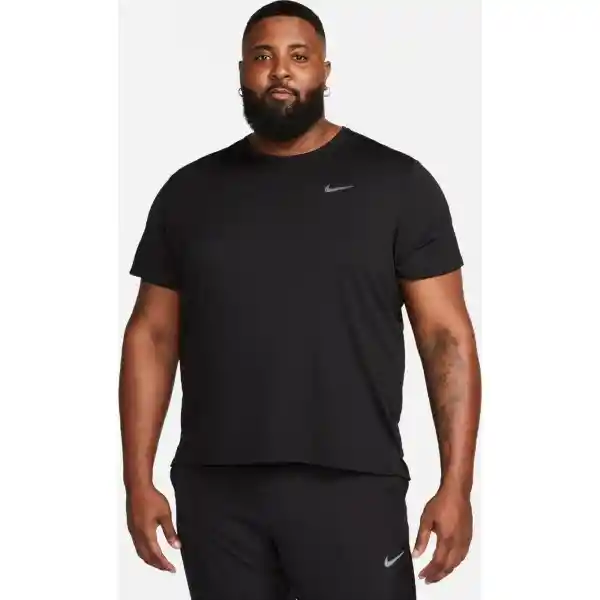 Nike Camiseta Df Uv Miler Ss Para Hombre Negro Talla XL