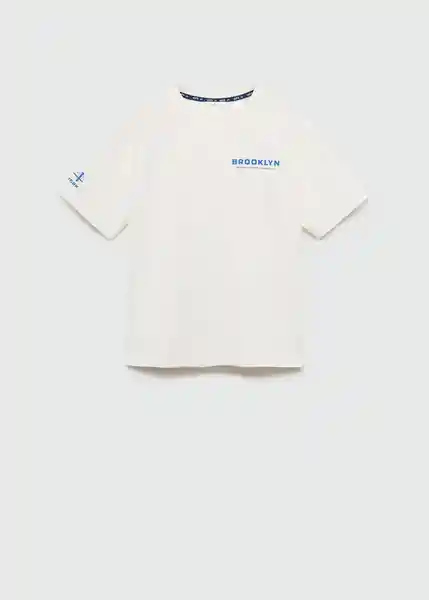 Camiseta Brooklyn Off White Talla 10 Niños Mango