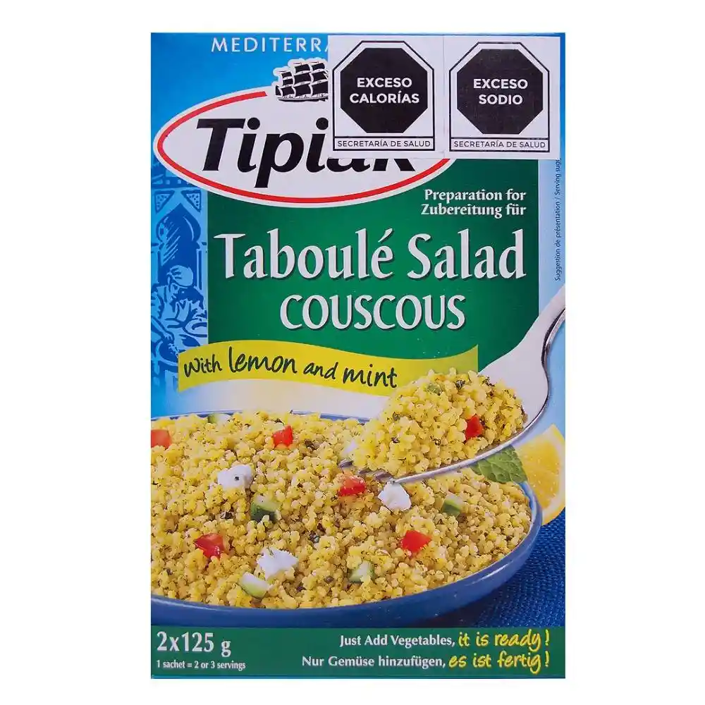 Tipiak Couscous Precocido Con Limón Y Menta 250 G