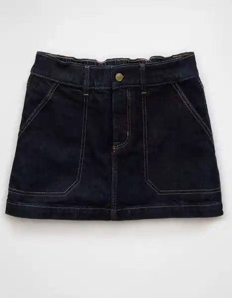 Falda Mujer Azul Talla 12 5068738 American Eagle
