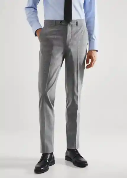 Pantalón Brasilia Gris Claro Vigoré Talla 44 Hombre Mango