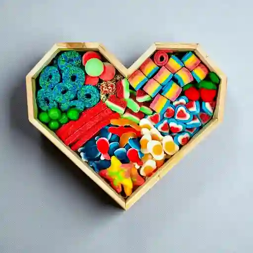 Gummy Heart Candy Tray