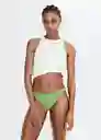 Braga Solene Verde Pastel Talla M Mujer Mango