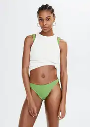 Braga Solene Verde Pastel Talla M Mujer Mango