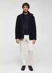 Abrigo Ray Navy Talla XS Hombre Mango