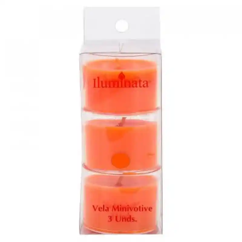 ILUMINATA Set De Vela Mini Votive Mandarina Pomelo Vaso