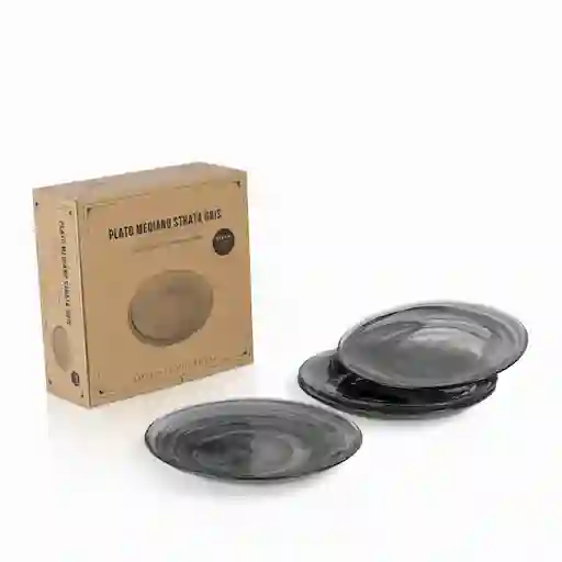 Ambiente Gourmet Plato Strata Gris 21 cm 4