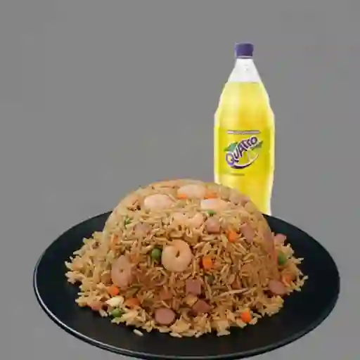 Arroz oriental (max 5 pers)gaseosa 1.5ml