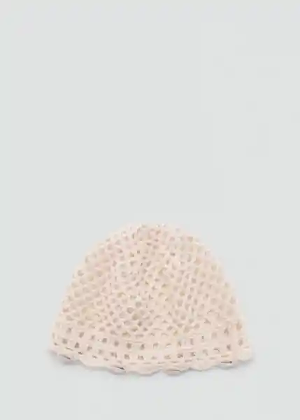 Gorro Conchi Crudo Talla 99 Mujer Mango