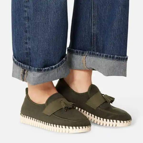 Ilse Jacobsen Tenis Confortables Para Mujer Tulip Ivory Oliva 37