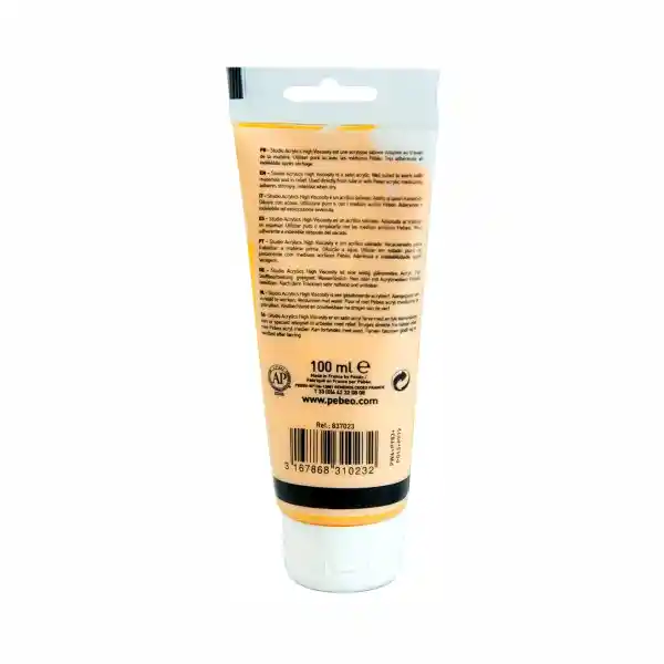 Pébéo Pintura Acrylic Studio Amarillo Cadmio Medio 100 mL