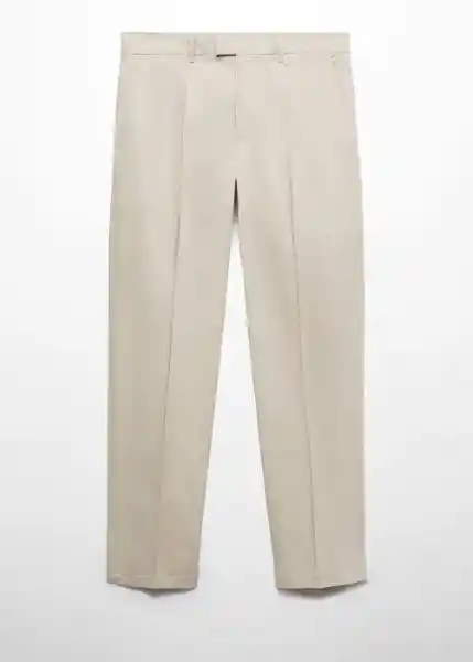 Pantalón Jon Beige Talla 44 Hombre Mango